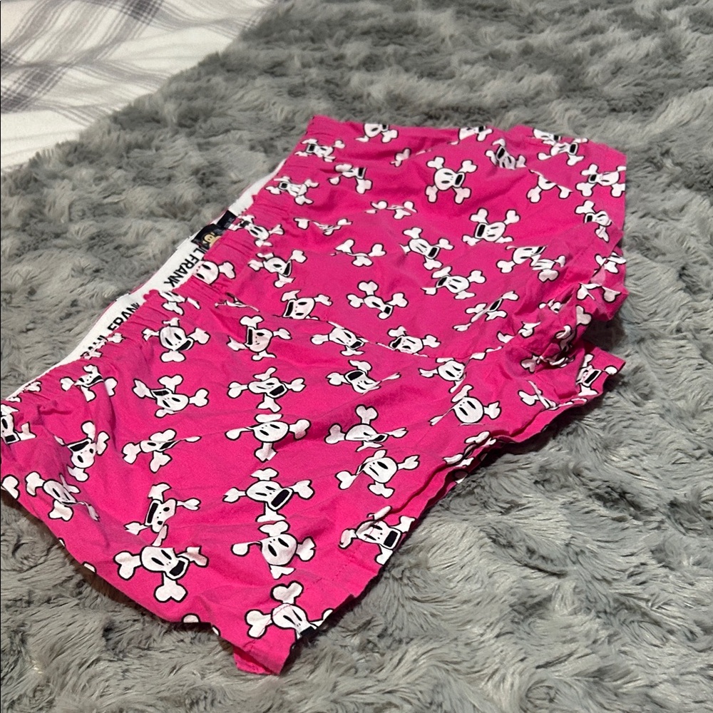 Paul Frank Pink Skull Pattern Kids Shorts
